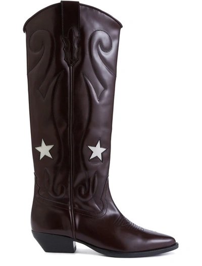 Roseanna Jerry Boots In Grenat
