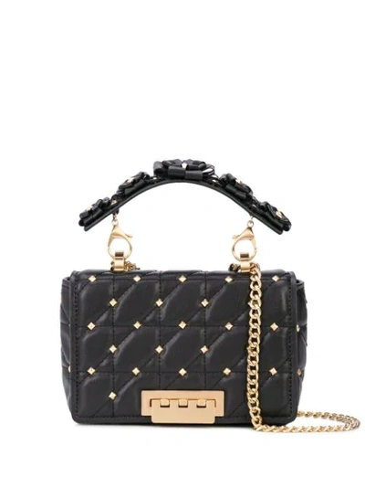 Zac Zac Posen Earthette Quilted Leather Shoulder Bag In Black