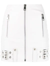Manokhi Buckle-detail Biker Skirt In White