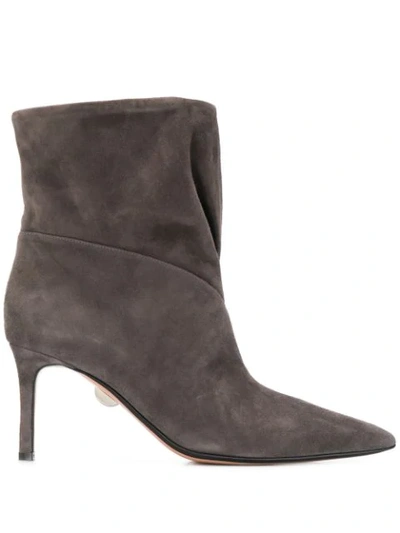 Samuele Failli Pointed Toe Boots In Grey