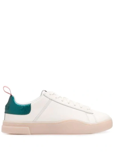Diesel Low Top Trainers In White