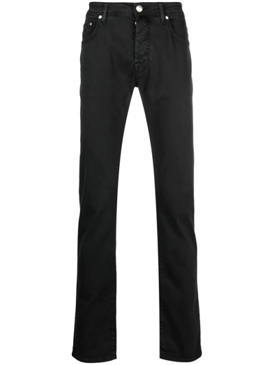 Jacob Cohen Straight-leg Mid-rise Jeans In Blue