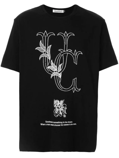 Undercover Logo Graphic Print T-shirt In Black