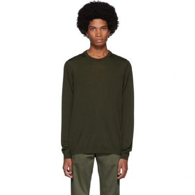 Norse Projects Green Merino Sigfred Sweater In 8109 Beec