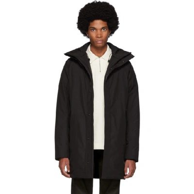Norse Projects Black Gore-tex® Rokkvi 5.0 Jacket In Black Fill: 90% Goose Down, 10% Feather.