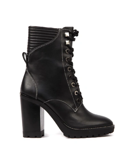 Michael Michael Kors Black Leather Lace-up Boots