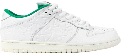 Pre-owned Nike  Sb Dunk Low Ben-g In White/white-lucid Green-sail