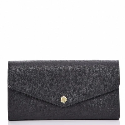 Pre-owned Louis Vuitton  Wallet Sarah Monogram Empreinte Nm Noir Black