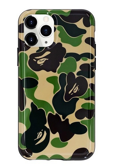 Pre-owned Bape  Abc Camo Iphone 11 Pro Case Green