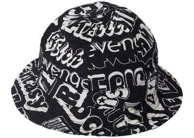 Pre-owned Supreme  Hysteric Glamour Text Bell Hat Black