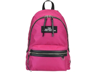 Marc Jacobs Large Zip Pocket Backpack In Pink