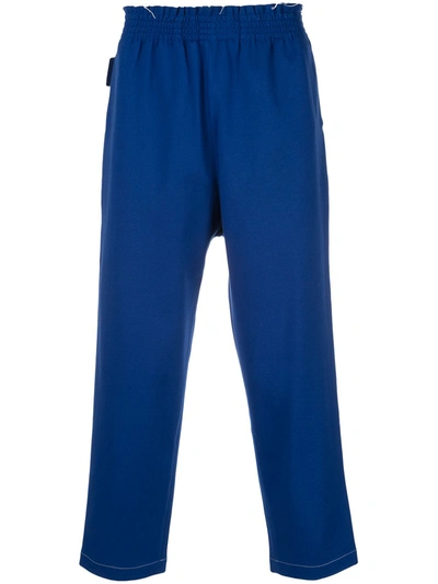 Camiel Fortgens Cropped Track Trousers In Blue