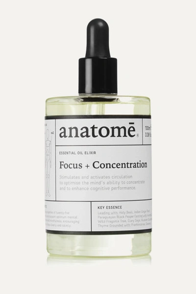 Anatome Essential Oil Elixir - Focus + Concentration, 100ml In Colorless