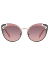 Miu Miu Cat-eye Shaped Sunglasses In Pink