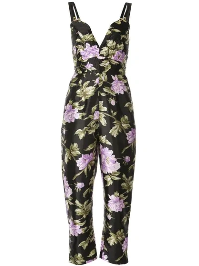 Alice Mccall Wild Flowers Jumpsuit In Black