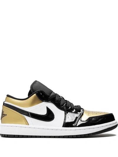 Jordan Air  1 Low Gold Toe In Black