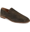 Frye Men's Distressed Leather Venetian Loafers In Faded Black