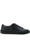 Camper Men's Courb Leather Low-top Sneakers In Black