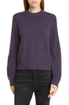 Rag & Bone Logan Crewneck Cashmere Sweater In Purple Night