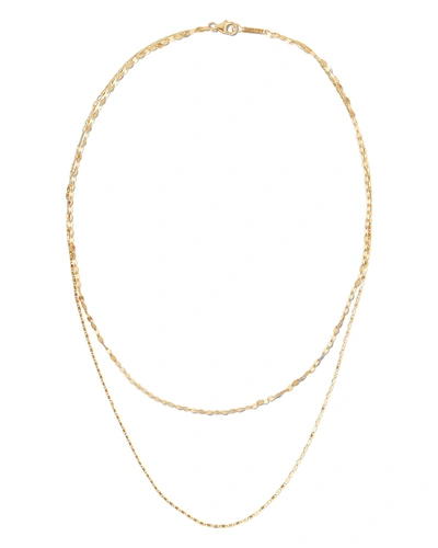 Lana 14k Tiered 2-strand Necklace In Gold