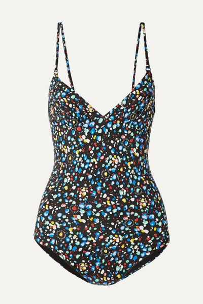 Stella Mccartney Printed Swimsuit In Blue