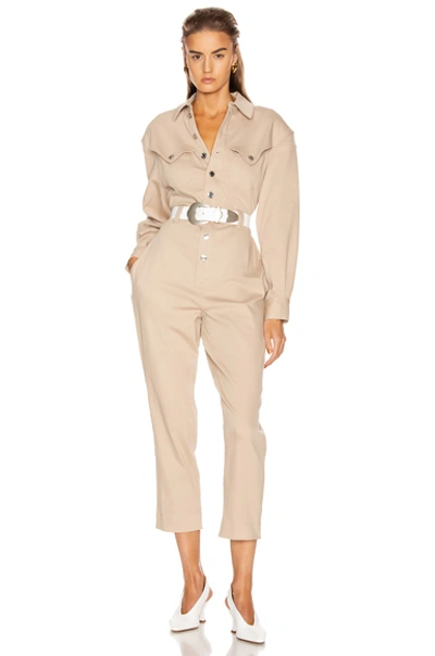 Grlfrnd Marsden Jumpsuit In Khaki