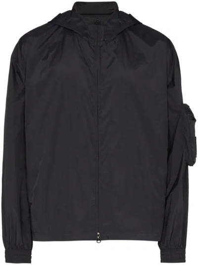 Y-3 Zip-through Technical Hooded Track Jacket In Black