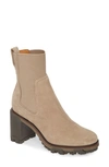 Rag & Bone Shiloh Suede Combat Boots In Warm Grey