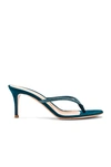 Gianvito Rossi Crystal-embellished Suede Thong Sandals In Green
