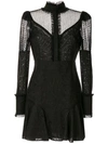 Alexis Madilyn Lace Panel Dress In Black