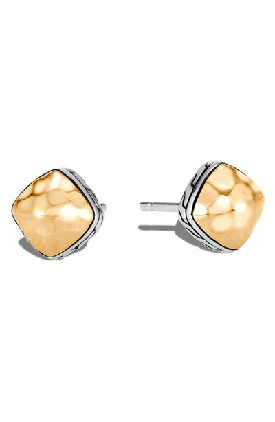 John Hardy Classic Chain Sugarloaf Stud Earrings In Silver And Gold