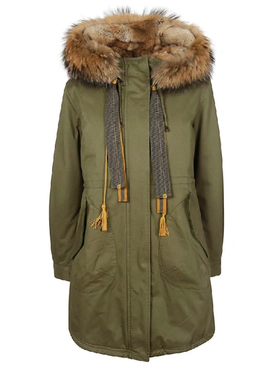 Alessandra Chamonix Faux Fur Parka In Military