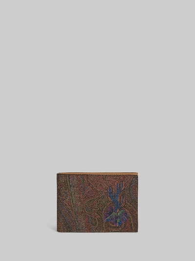 Etro Paisley Print Bifold Wallet In Multicolor