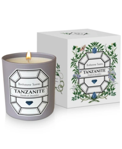 Birthstone Scents Tanzanite Candle, 8.5-oz. In White Box, Grey Jar