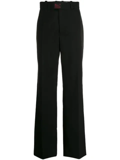 Raf Simons Straight-leg Tailored Trousers In Black