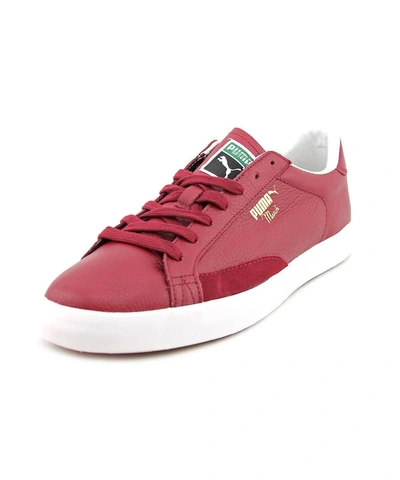 Puma Match Vulc Men Round Toe Leather Burgundy Sneakers' In Red | ModeSens