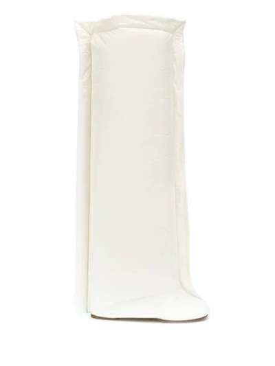 Mm6 Maison Margiela Pillow Knee-height Boots In White