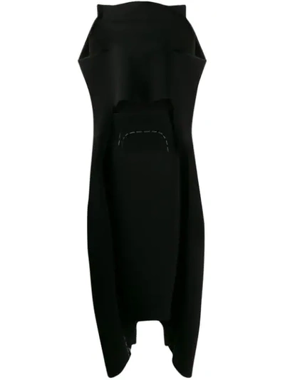 Maison Margiela Exposed Stitch Jumpsuit In Black