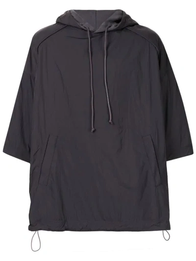 Juunj Embroidered Hooded Jacket In Grey