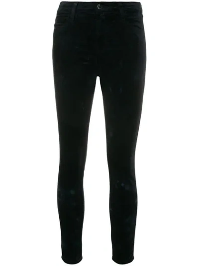 J Brand Velvet 5 Pockets Trousers In Black