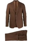 Lardini Two-piece Suit In Brown