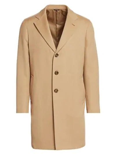 Loro Piana Men's Sartorial Cashmere Coat In Light Camel