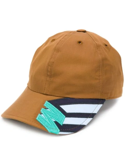Marni Embroidered Baseball Cap In Brown