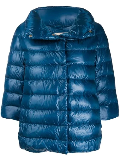 Herno Iconic Sofia Quilted Jacket In 9020 Avio