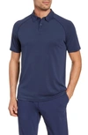 Rhone Delta Short Sleeve Piqué Performance Polo In Navy 2