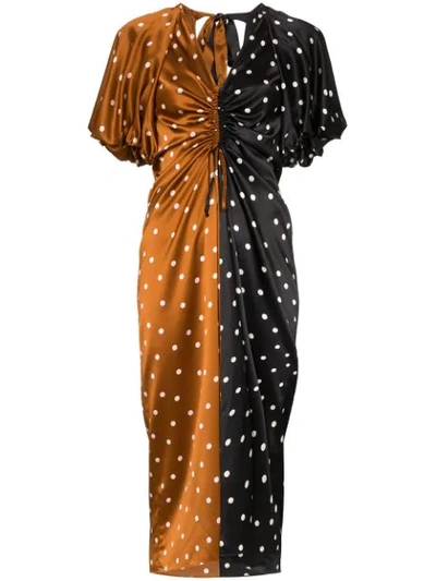 Lee Mathews 'talulah' Kleid Mit Weiten Ärmeln In Black