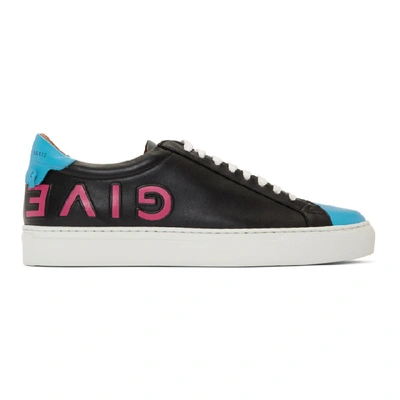 Givenchy Reverse Logo Sneakers In 449 Blkturq