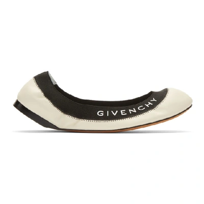 Givenchy Off-white Millie Ballerina Flats In 105 Ivory