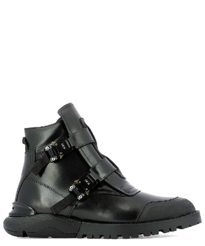 Dior Homme Strapped Ankle Boots In Black