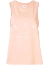 Aje Tanktop Mit Logo-stickerei In White